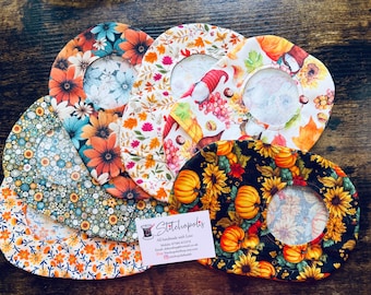 Stoma Bag Covers. Autumnal Designs  cotton stoma bag covers, ileostomy bag cover, stoma pouch, ileostomy pouch