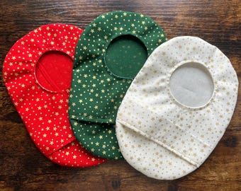 Stoma Bag Covers.  Christmas  Star  Designs  cotton stoma bag covers, ileostomy bag cover, stoma pouch, ileostomy pouch