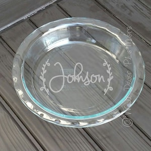 Etching Stencil Decal set of 2 for DIY Anniversary Wedding Gifts Kitchen decor glassware Last Name Laurels Personalized Custom Vinyl Decals