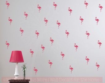 Wall Sticker Nursery Kids Home MS225VC Pattern Pink Flamingo Set of 20