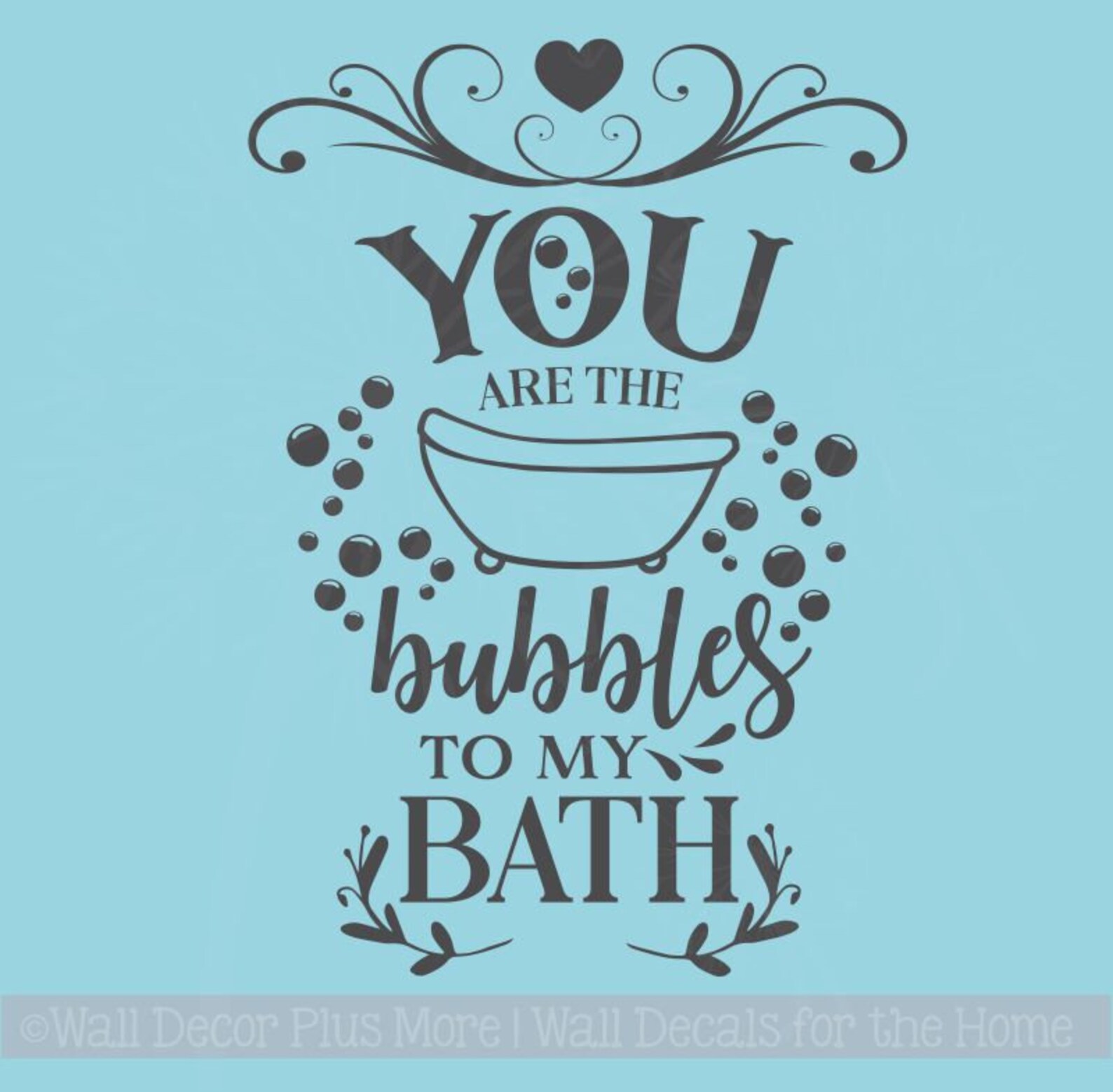 Bathroom Decor Bubbles to My Bath Wall Decal Quotes Vinyl Art Etsy