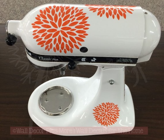 Flower Burst Vinyl Decals Stickers for Kitchenaid Mixer Decoration