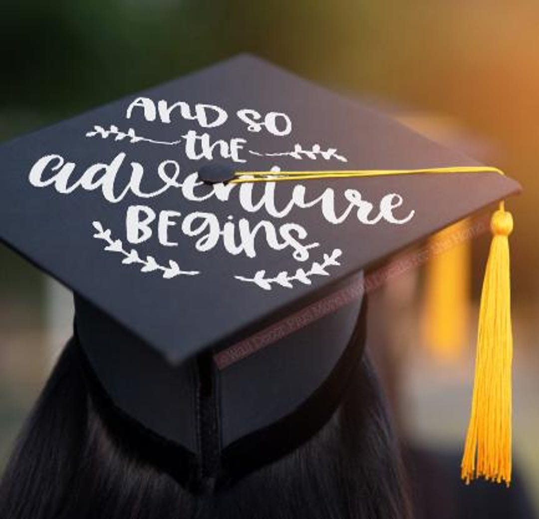 Graduation Cap Decoration Vinyl Decal Sticker for Graduate