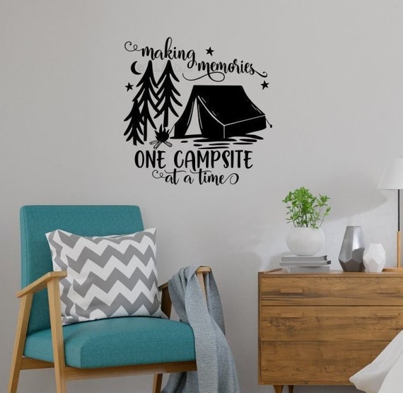 Stickers muraux : Trompe l'oeil camping car - Sticker décoration murale