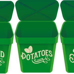 Bread Potatoes Onions Vinyl Lettering Stickers Kitchen Storage Labels ...