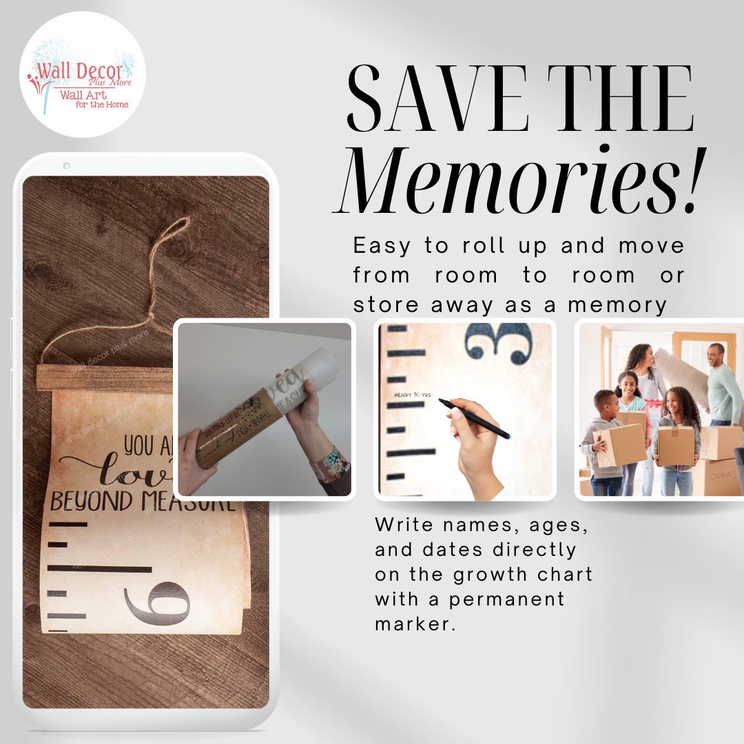 Wachstums-Messlatte Für Kinderzimmer - Bunte Canvas-Tafel Bis 200cm