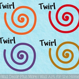 Sensory Path Floor Decal Stickers School Hall Activity Swirl Twirl Spin