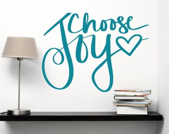 Choose Joy Inspirational Wall Decals Vinyl Stickers for Home Decor Motivational Quote Wall Words for School Kids Bedroom