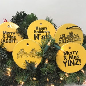 Pittsburgh Christmas Tree Holiday Ornaments image 10