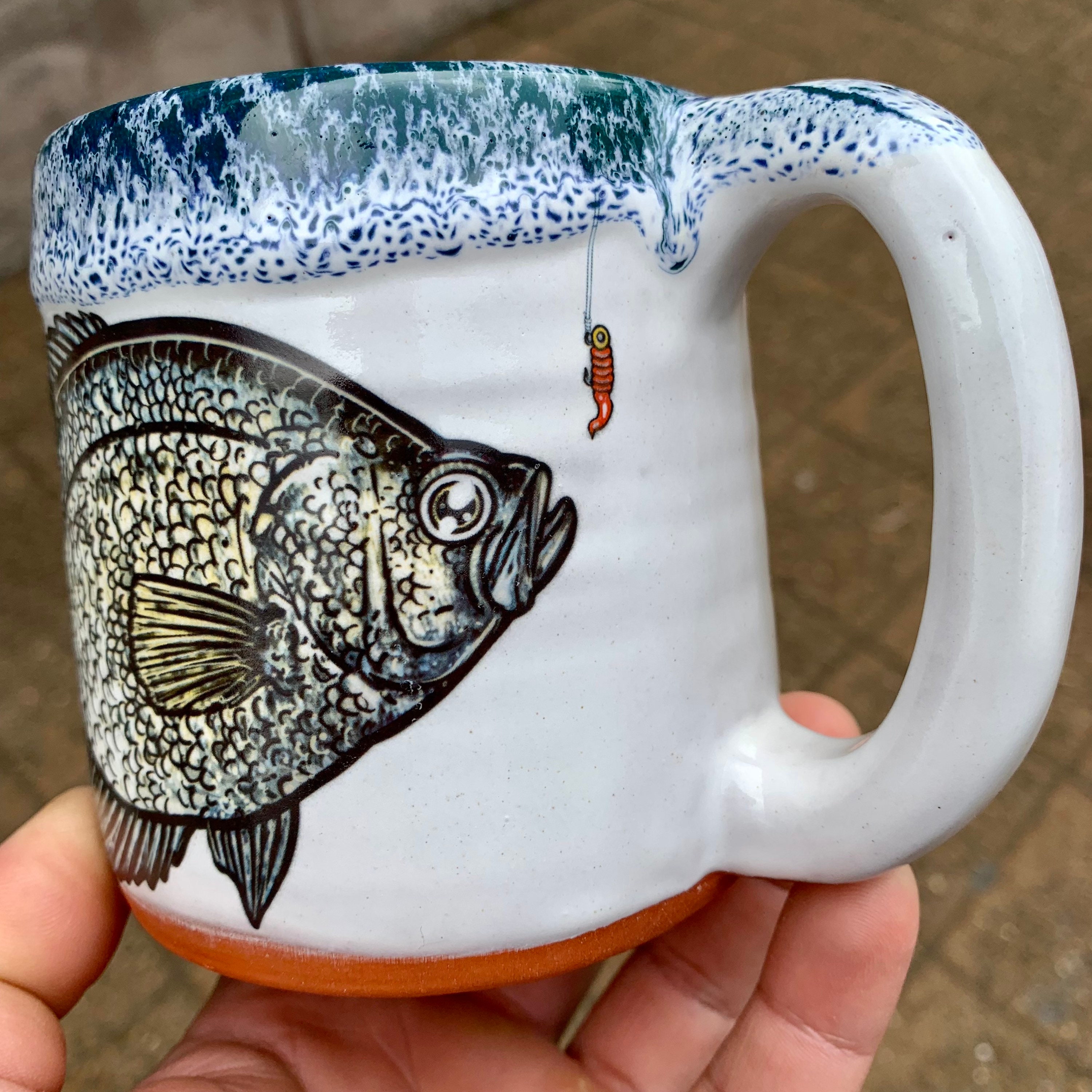 Muskie Man Ceramic Coffee Mug — Fish Face Goods