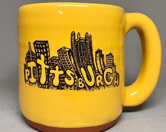 Cityscape Pittsburgh Pottery Mug