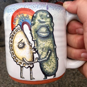 Love is Love Pierogi and Pickle Mug