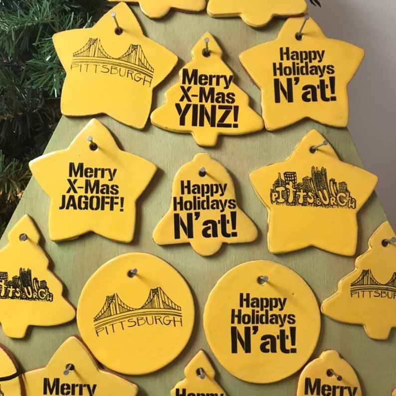 Pittsburgh Christmas Tree Holiday Ornaments image 9