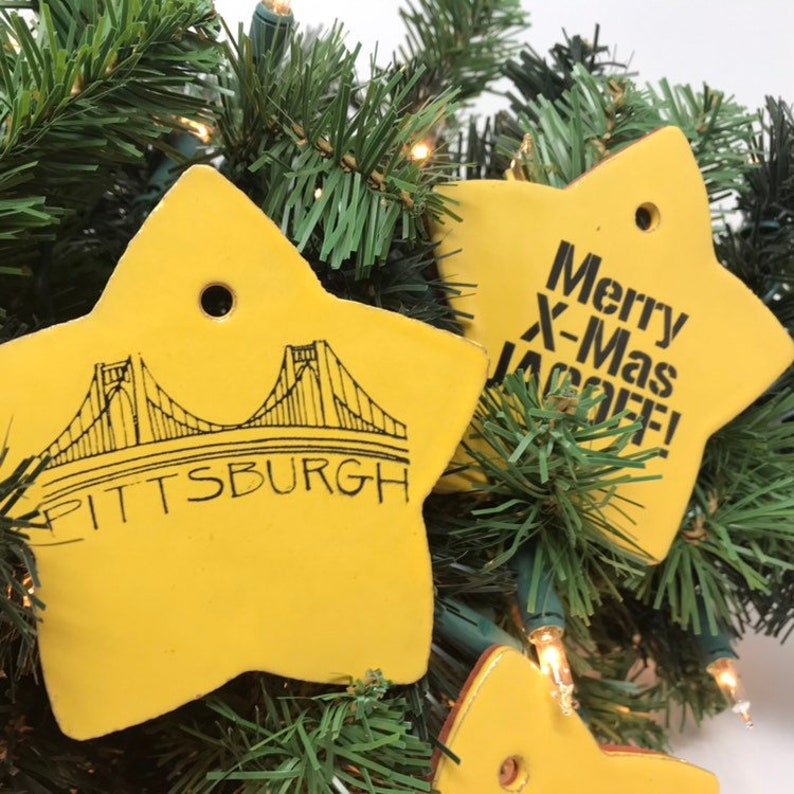 Pittsburgh Christmas Tree Holiday Ornaments image 7