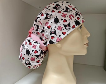 Gorro quirúrgico con cola de caballo y forro de satén – Gorro quirúrgico – Gorro médico elegante y funcional