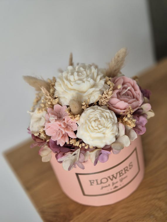 Kerzen Blumenstrauß | handgefertigtes Blumen Gesteck | Kerzen Blumenstrauß XXL | Kerzen Blumen Deko | Kerzen Blumenform
