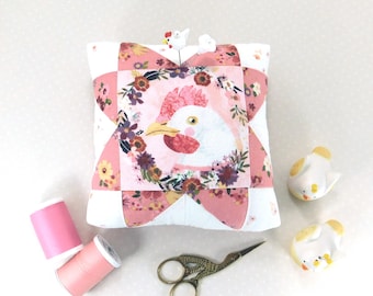 Pincushion Chicken Star Pincushion Modern Unique Pincushion Emery Pincushion Decorative Pins Pincushion Handmade Sewing Gift Mia Charro