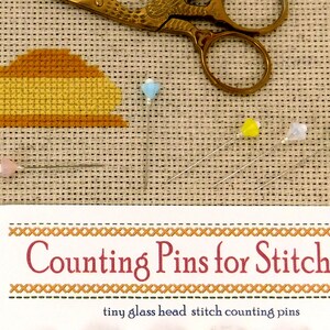 New Varieties Stitch Counting Pins for Cross Stitch Fine Glass Hearts and Flowers Pins Sewing Gift for Woman Decorative Pins Gift for Woman image 7