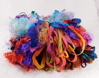 Art Yarn Assortment: 20 Unique Fibers, Multiple Colors & Textures