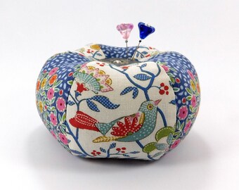 Pincushion Tilda Bird Pincushion Tomato Pincushion Emery Pincushion Unique Pincushion Handmade Pin Cushion Sewing Gift for Woman