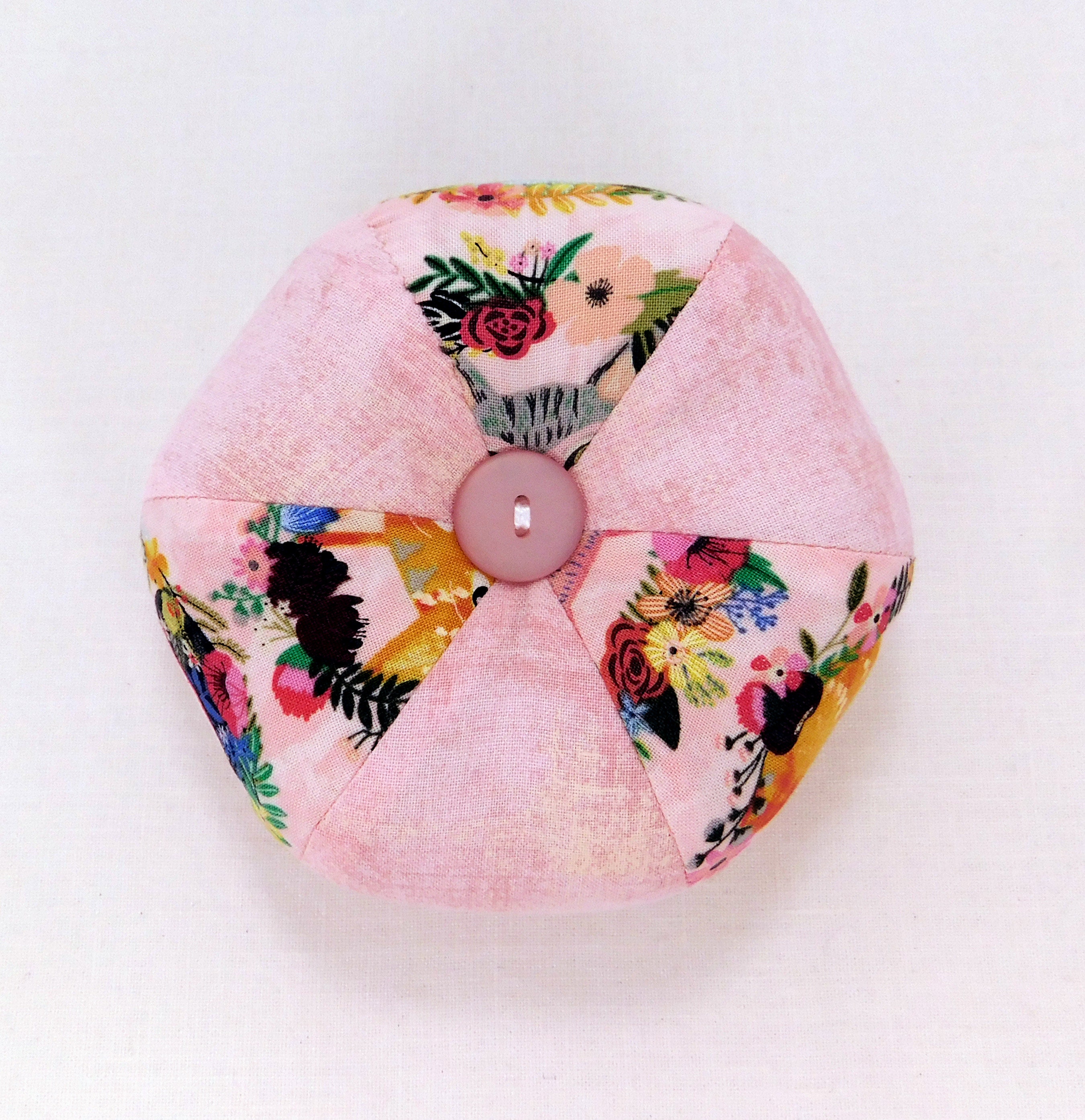 Cat Love Pincushion, Mia Charro Floral Pets Fabric With Emery Core and ...