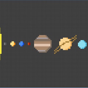 Solar System Cross Stitch Pattern