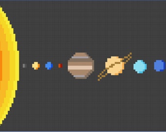 Schema punto croce del sistema solare