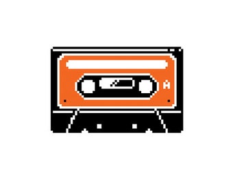 Cassette Tape Cross Stitch Pattern