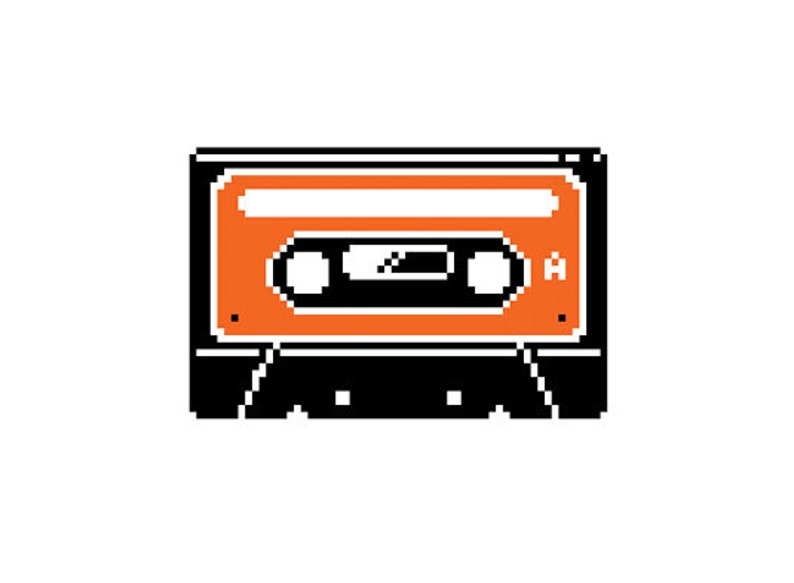 Cassette Tape Cross Stitch Pattern Etsy