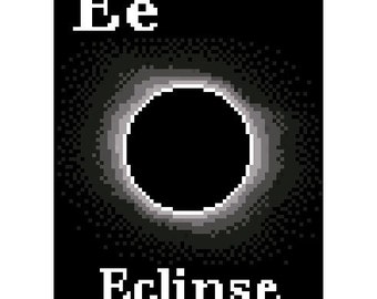 E sta per Schema punto croce alfabeto spaziale Eclipse