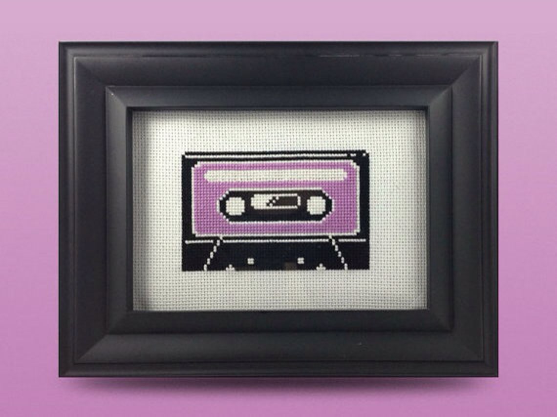 Cassette Tape Cross Stitch Pattern Etsy