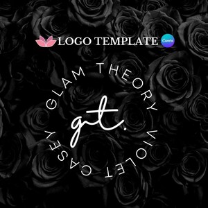 Elegant Beauty Logo Template: Customizable Canva Design (Digital Item)