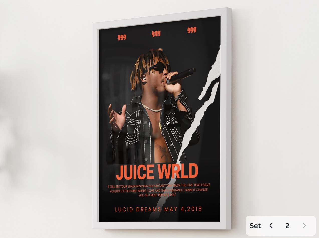 ポスター Juice Wrld poster Juice WRLD - Legends Never Die – AlbumPrints