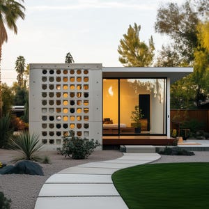 Breeze Block 3D Printed Concrete House