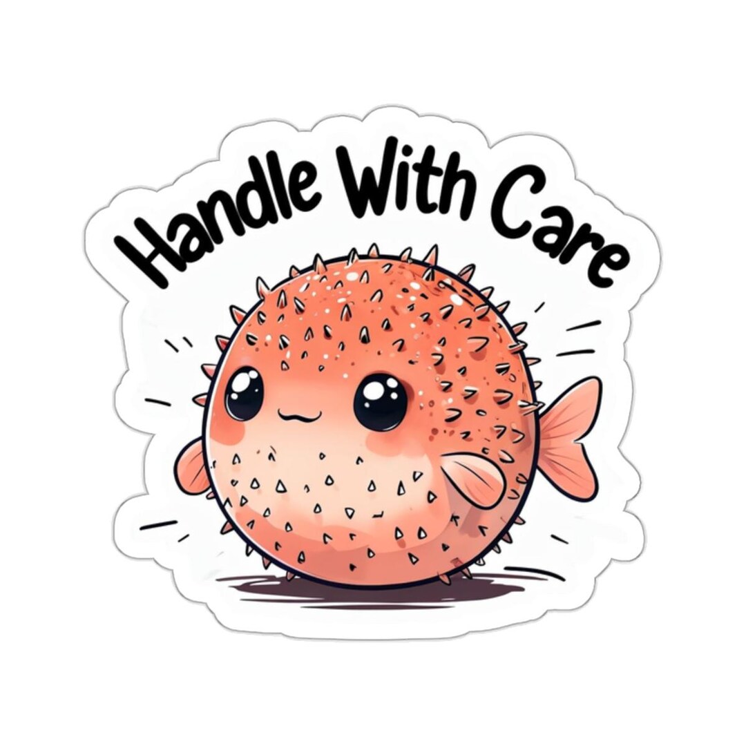 Puffer Fish Stickers, Vinyl Decals for Laptops, Water Bottles, Gifts ...