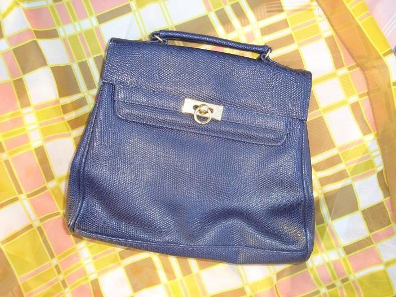 navy blue satchel