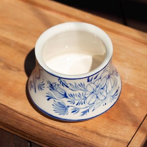 TERRA CUP • Floral Delfts Blue • 16-19 cl – Customizable Floral Pattern