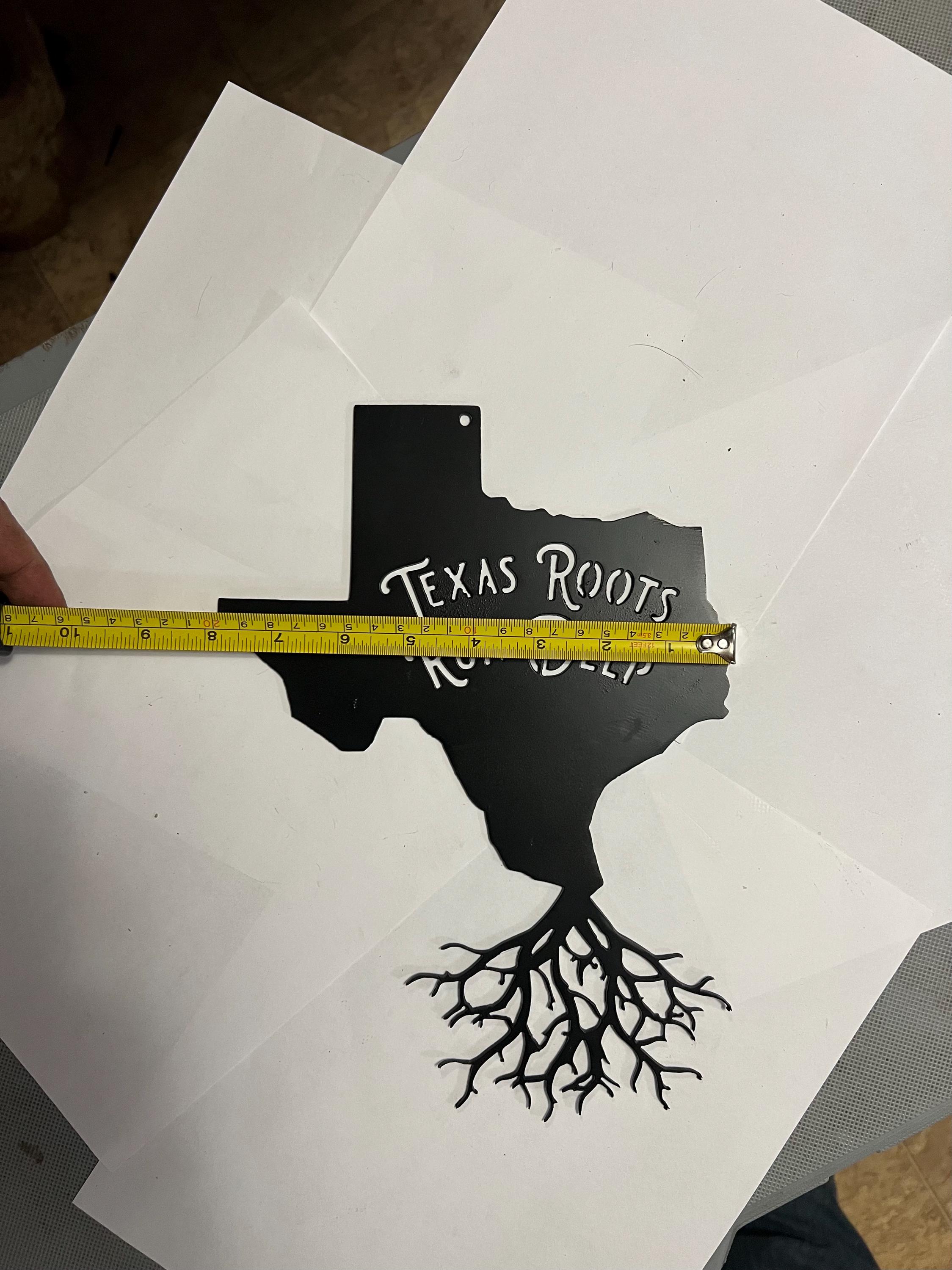 Texas Roots Run Deep Plasma Cut Sign. - Etsy