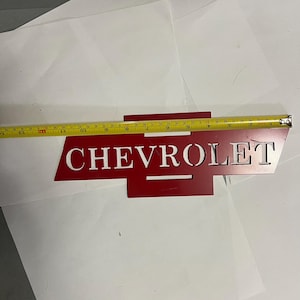 Handmade and Hand Painted Chevy Bowtie Sign - Etsy