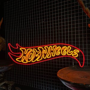 Custom Garage Neon Sign, Gifts for Dad, Custom Neon LED, Car Neon Sign Neon Sign Car Lovers, Hotwheels Personalized Gift for Him Garage sign