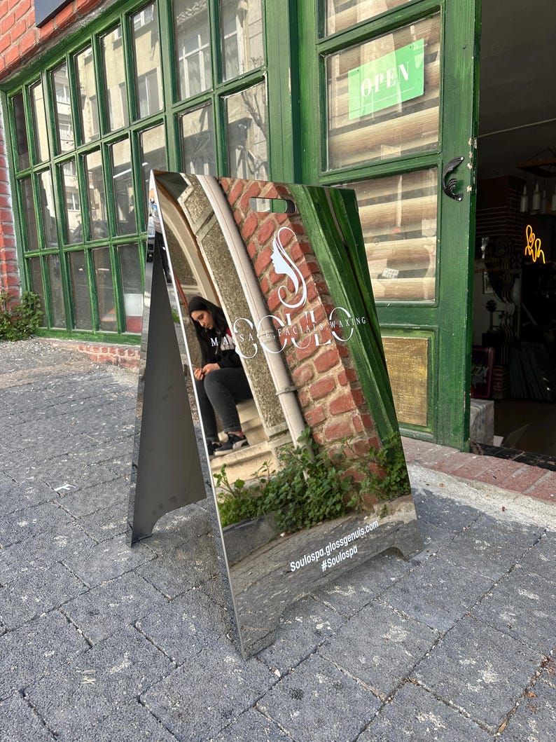 Cartello A-frame SignMission Per Esterno, 61x91cm, Doppia Faccia, Stampa Personalizzata Per Auto Detailing