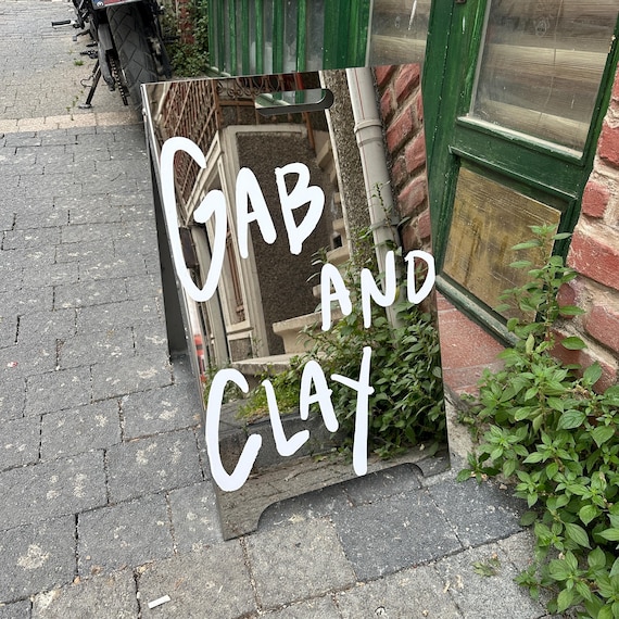 Custom A-Frame Wedding Mirror Sign - Personalized Mirrored Sidewalk Welcome Sign - Wedding Entrance Mirror A-Board - Elegant Sandwich Board