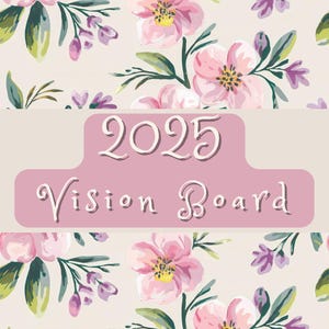 2025 Vision Board Template | iPad Goodnotes | Template Instant | Vision Planner | Self Care Tracker | Customizable | Monthly Tracker | Edit
