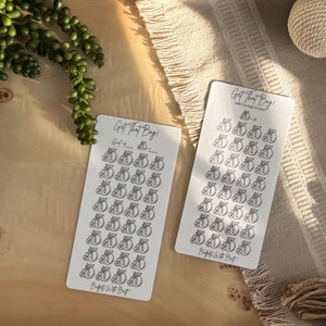 Get That Bag | A6 Savings Tracker Insert | Reusable Savings Tracker | Laminated Matte Vellum | Sinking Funds | Savings Challenge | CardStock