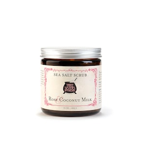 Sea Salt Scrub Rose & Coconut - 16 oz.