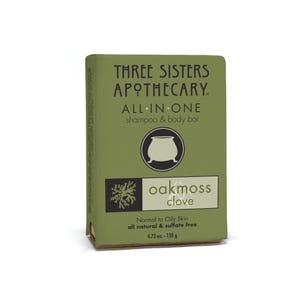 All in One Bay Shampoo & Body Bar Oakmoss and Clove