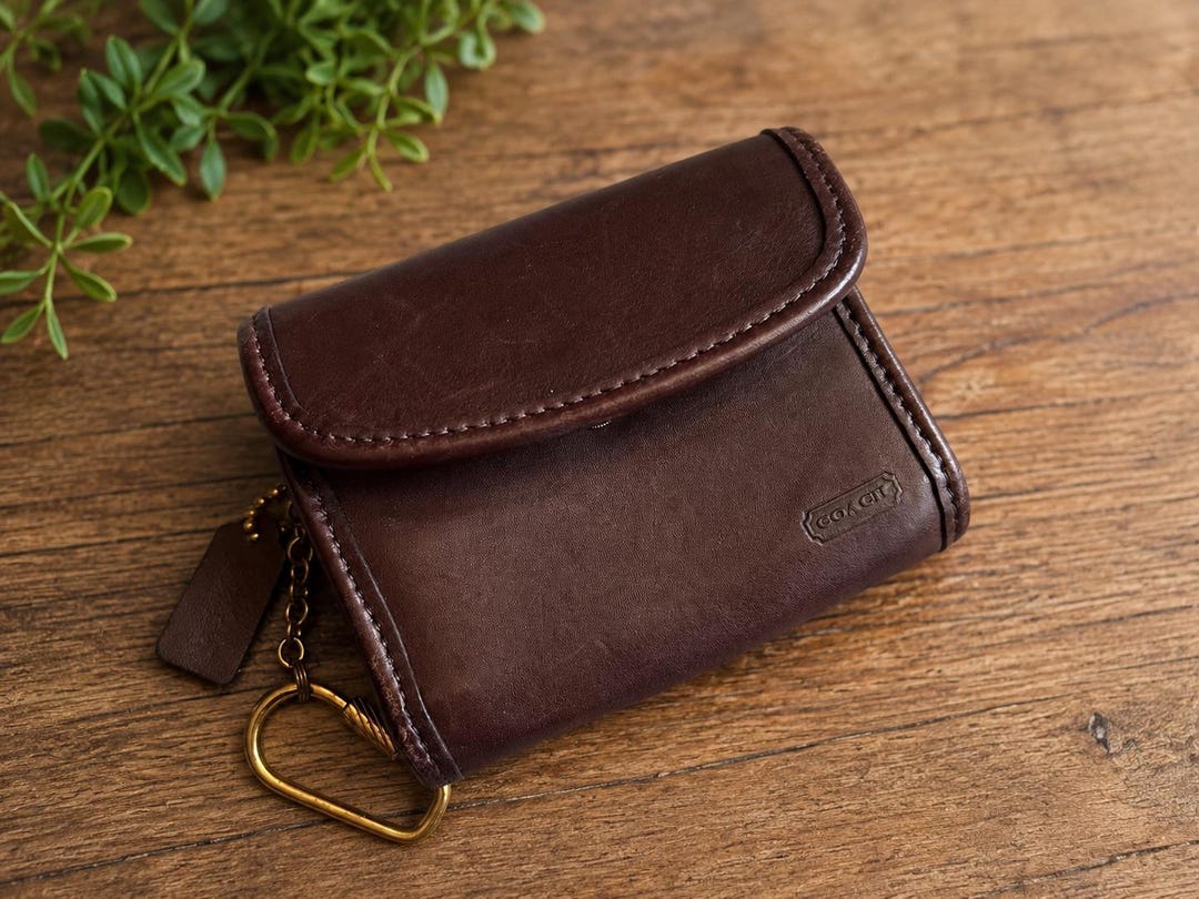 Vintage Coach Mahogany Leather Multifunction Wallet | Style 7219