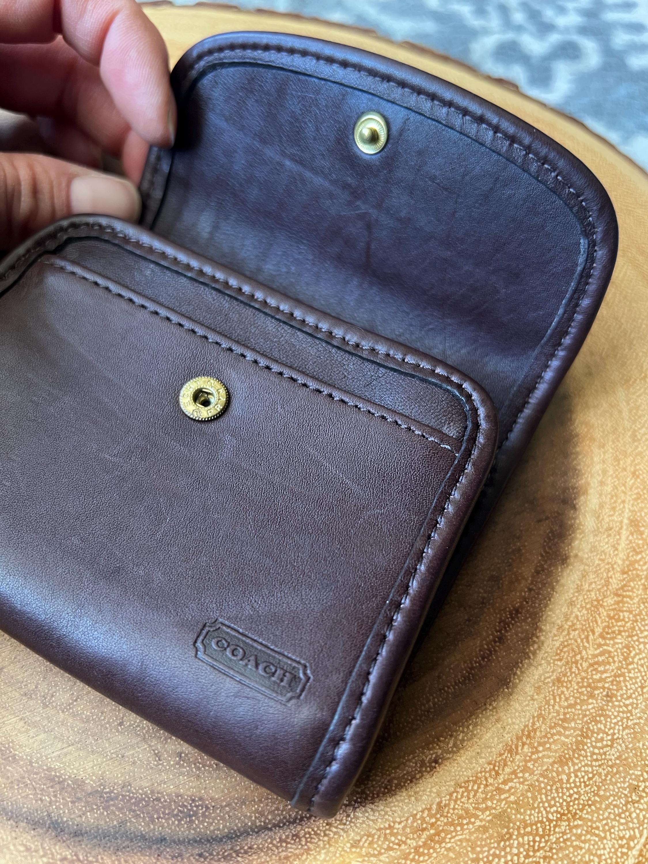 Vintage Coach Mahogany Leather Multifunction Wallet | Style 7219