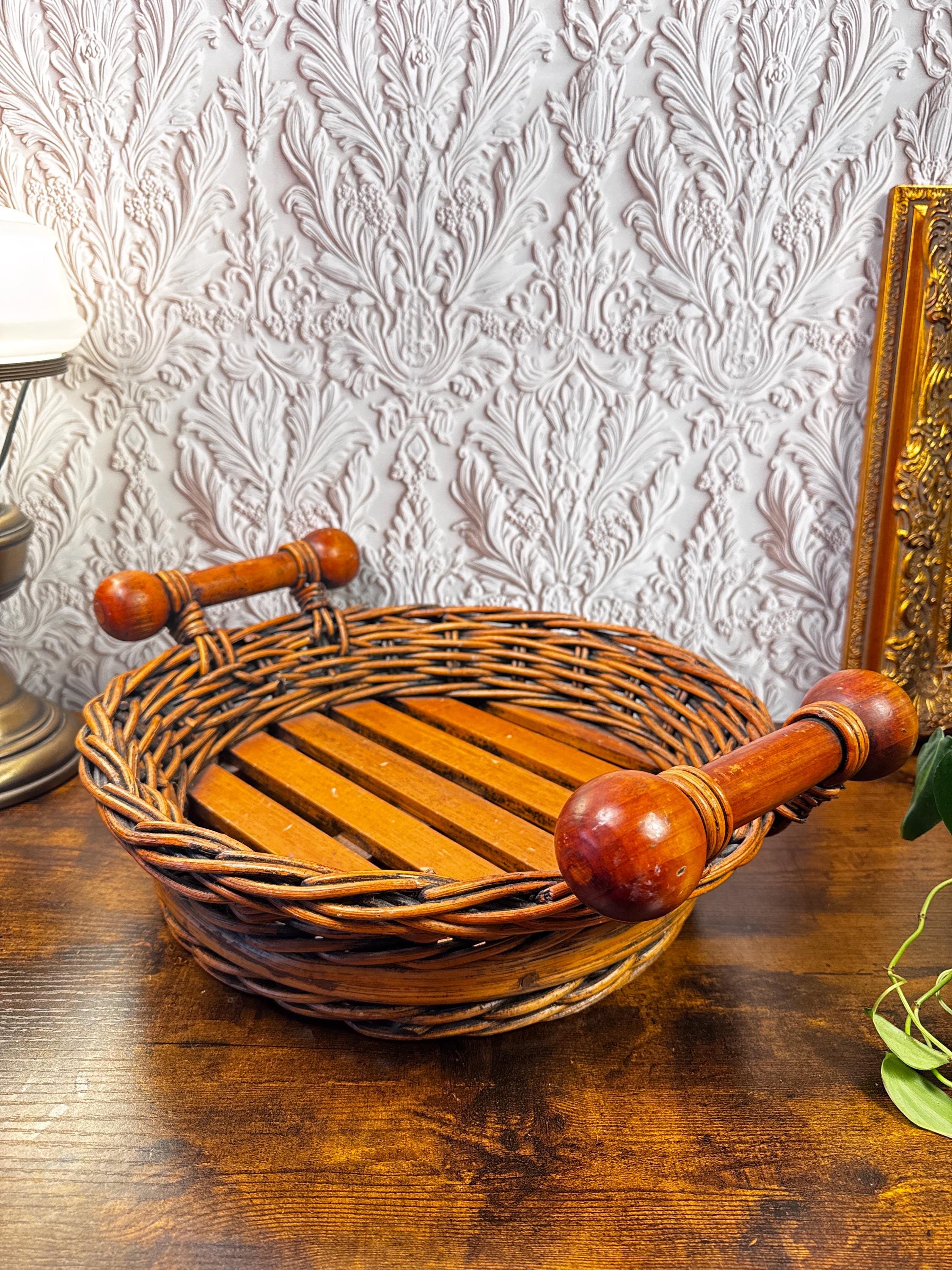 Antique Wicker Basket - Etsy