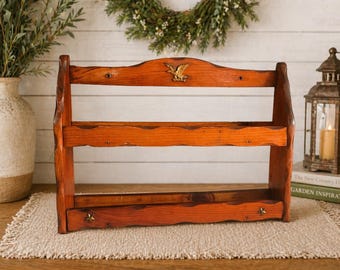 Vintage McCormick Spice Rack 1960s | Wooden Wall Shelf Kitchen Organizer